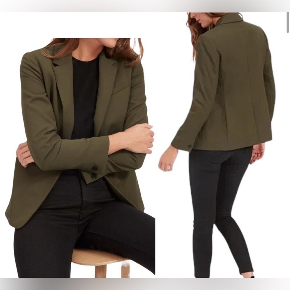 Everlane Italian Blazer in olive green